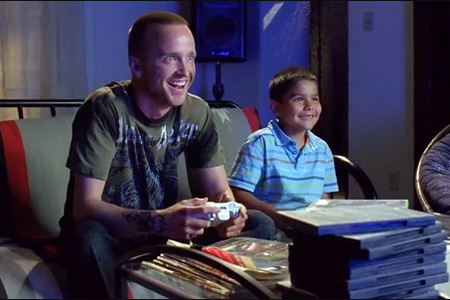 Jesse and Brock in Breaking Bad.